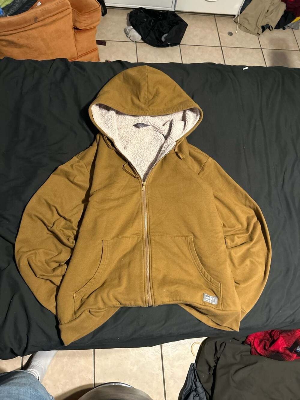 Eddie Bauer Men's Sherpa Lined Full-Zip Hoodie